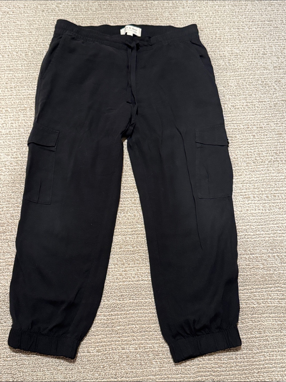 cloth & stone Black Cargo Jogger Pants